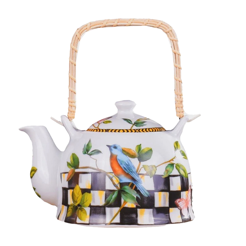 قوری دسته حصیری Miss Betty مدل PARADISE