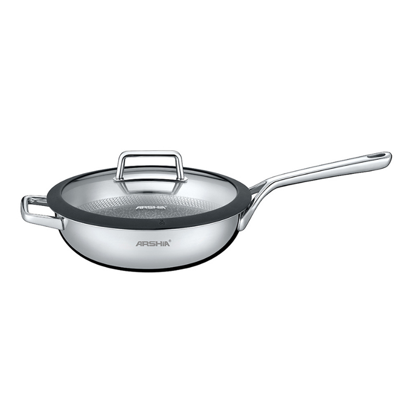 ماهیتابه تک دسته 30 سانتیمتر عرشیا SS050-3168