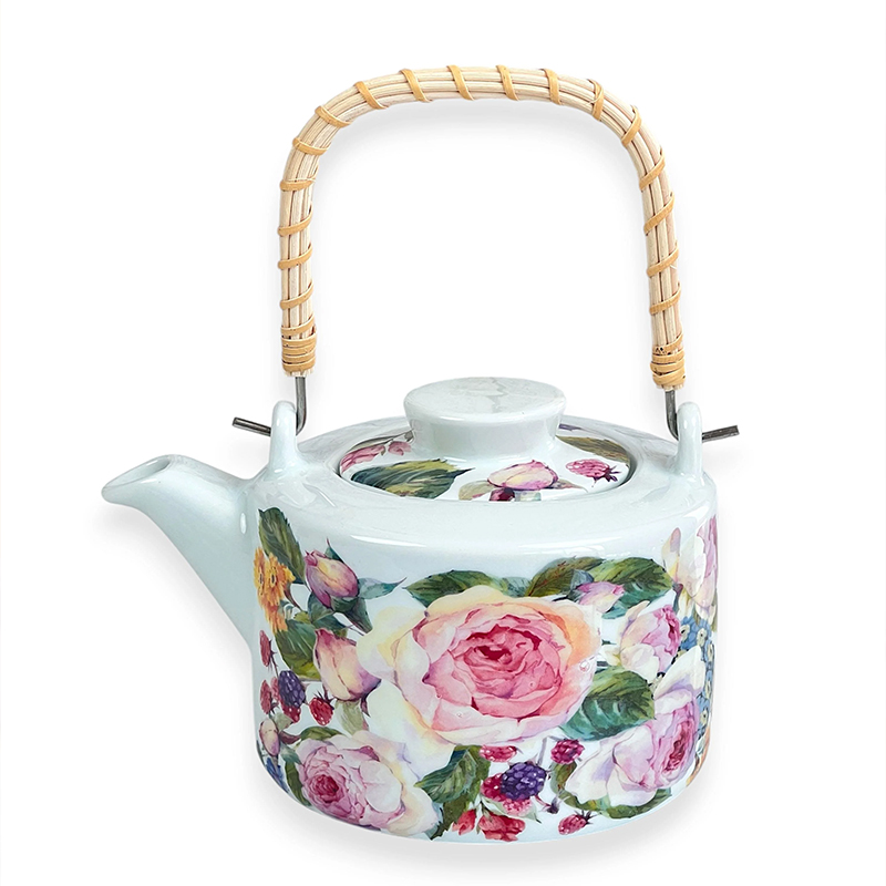 قوری دسته حصیری Miss Betty مدل ROSE DELUXE