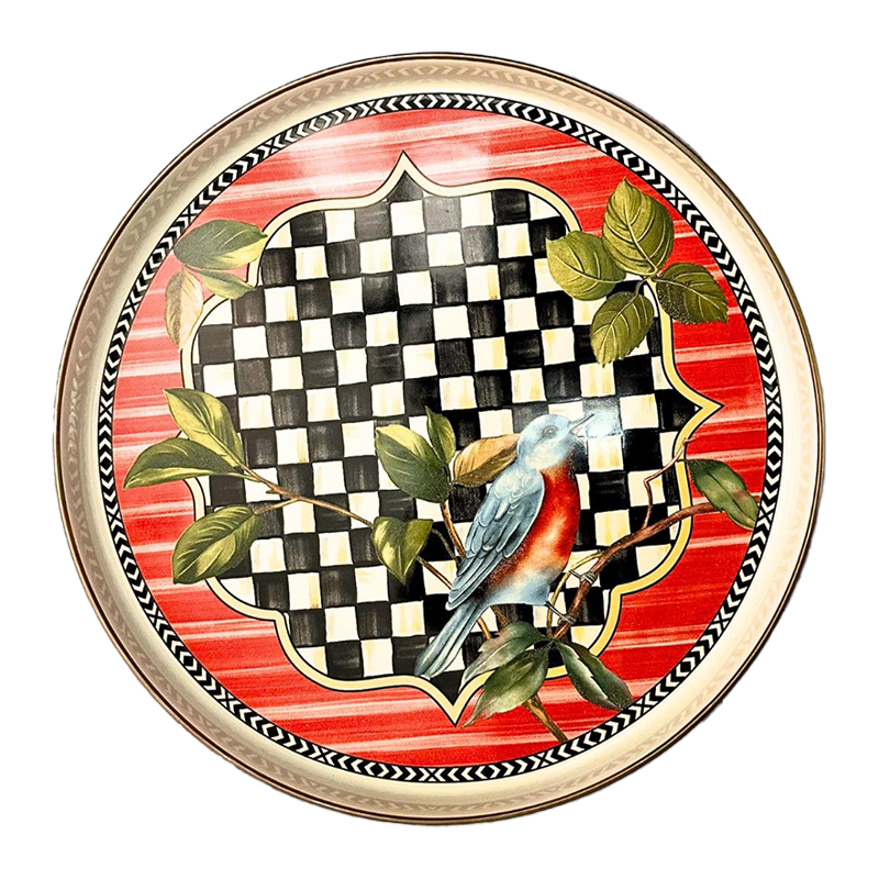 سینی پذیرایی لعابی میس بتی مدل Paradise