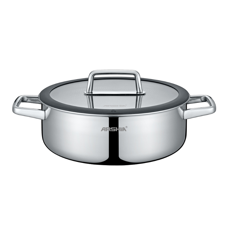 ماهیتابه دو دسته 28 سانتیمتر عرشیا SS050-3341