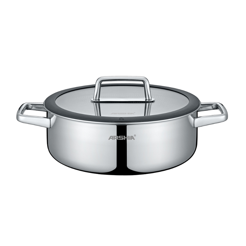 ماهیتابه دو دسته 24 سانتیمتر عرشیا SS050-3340