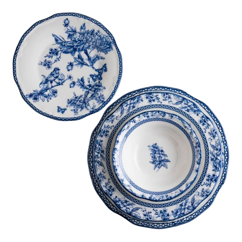 سرویس غذاخوری 24 قطعه 6 نفره ​​Miss Betty مدل Blue life