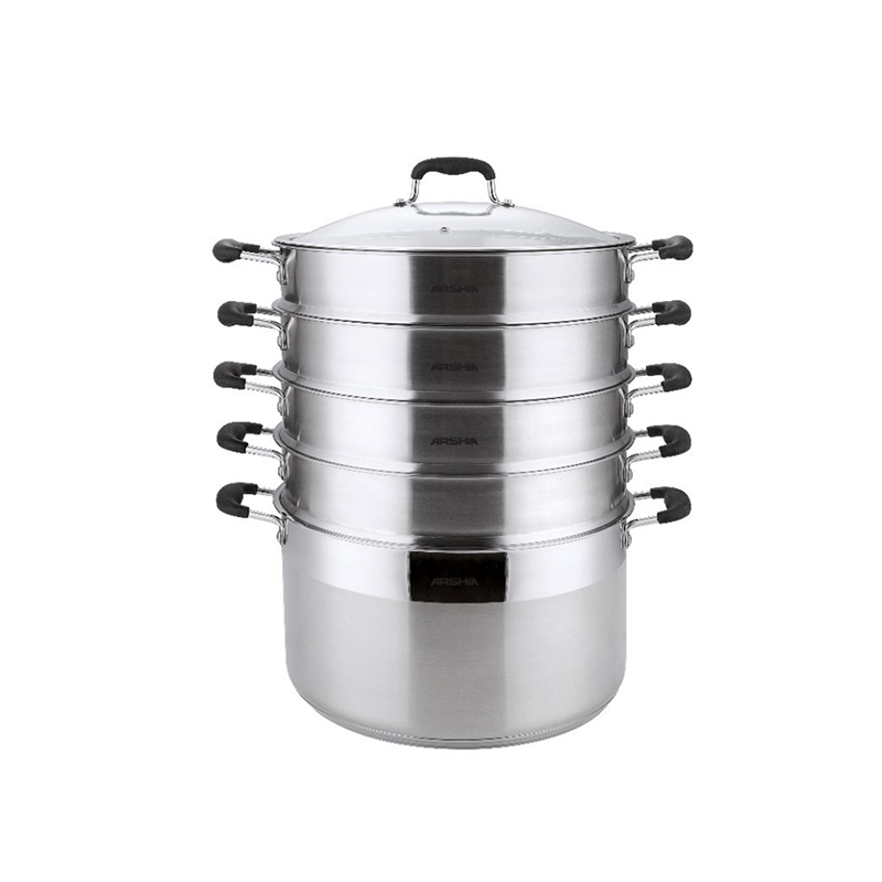 قابلمه بخارپز استیل عرشیا سایز 30 مدل SS145-3254